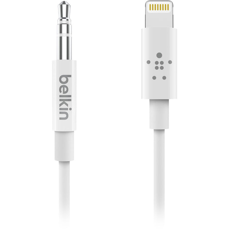 Belkin 3.5mm Audio to Lightning Cable (6', White)