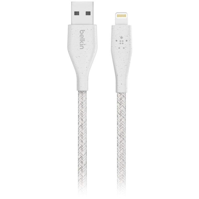 Belkin DuraTek Plus Lightning to USB Type-A Cable with Strap (6', White)