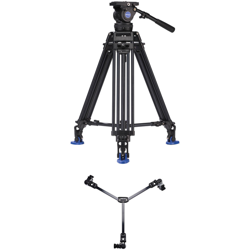 Benro BV10 Twin-Leg Video Tripod Kit with DL-08 Tripod Dolly