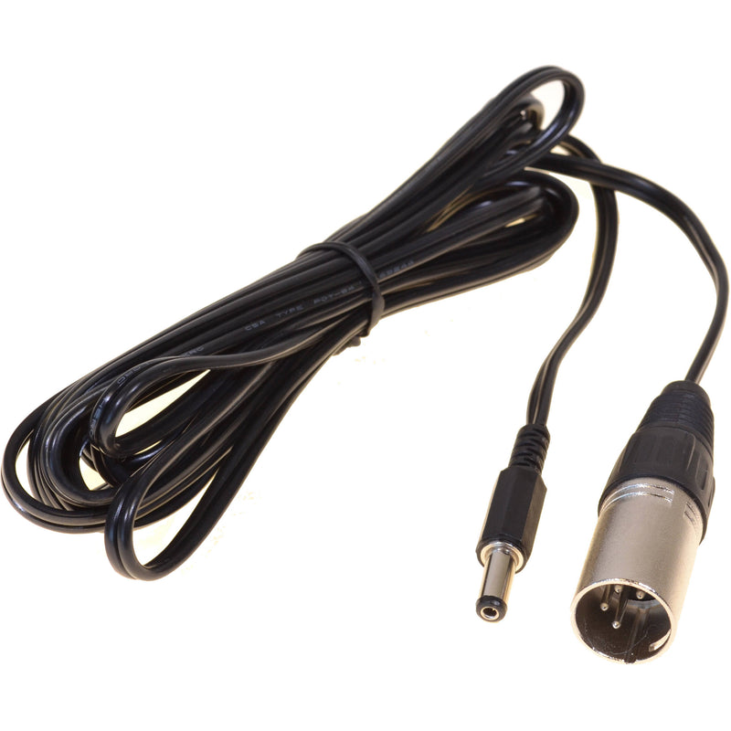 Bescor 10' 4-Pin XLR Male To 2.1Mm Dc Connector For All 12V XLR Batteries AC Adapters