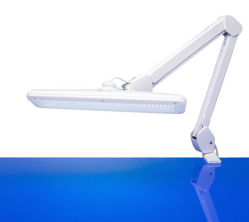 Lightcraft LC8005LED LC8005LED Task Lamp Compact With Dimmer 72 x LED 90 CRI New