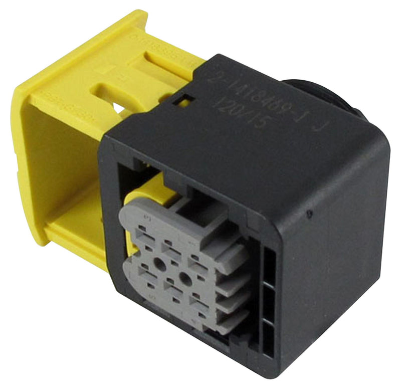 TE Connectivity 2-1418469-1 Automotive Connector Housing Black Heavy Duty Sealed Series Receptacle 6 Ways