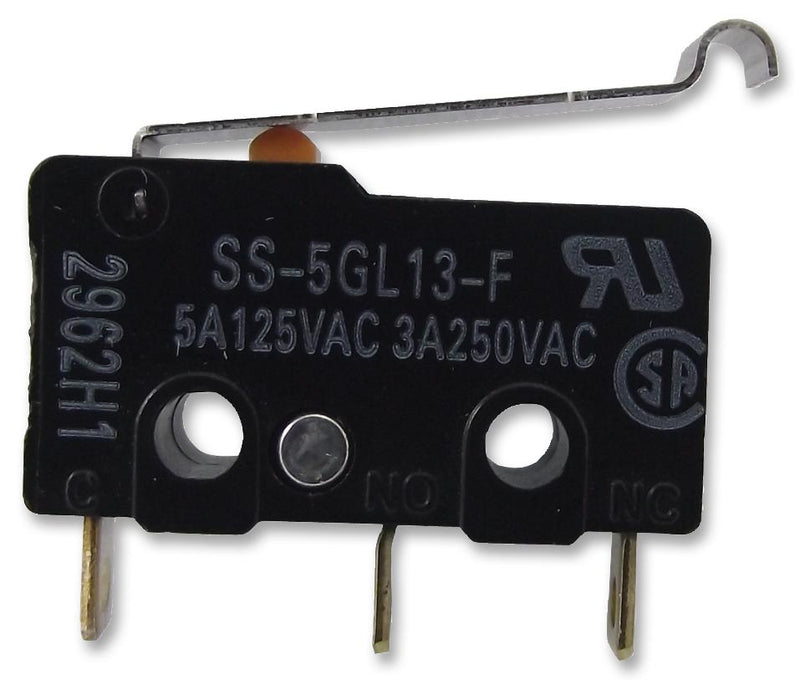 Omron SS-5GL13-FD SS-5GL13-FD Microswitch Subminiature Simulated Roller Lever Spdt Solder 5 A