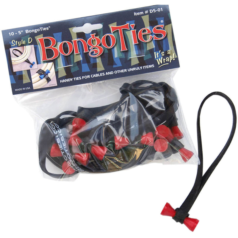 BongoTies Style D (10-Pack, Lava)