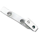 BRADY PEOPLE ID Strap Clip with 2-Hole Clip (2-3/4", 100-Pack)