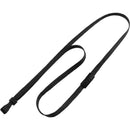 BRADY PEOPLE ID 3/8" Breakaway Lanyard with Wide Plastic Hook (Black, 100-Pack)