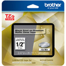 Brother TZe-M31 Laminated Tape for P-Touch Label Makers (Black on Matte Clear, 0.47" x 26.2')