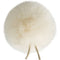 Bubblebee Industries Windbubble Miniature Imitation-Fur Windscreen (Lav Size 4, 42mm, Off-White)
