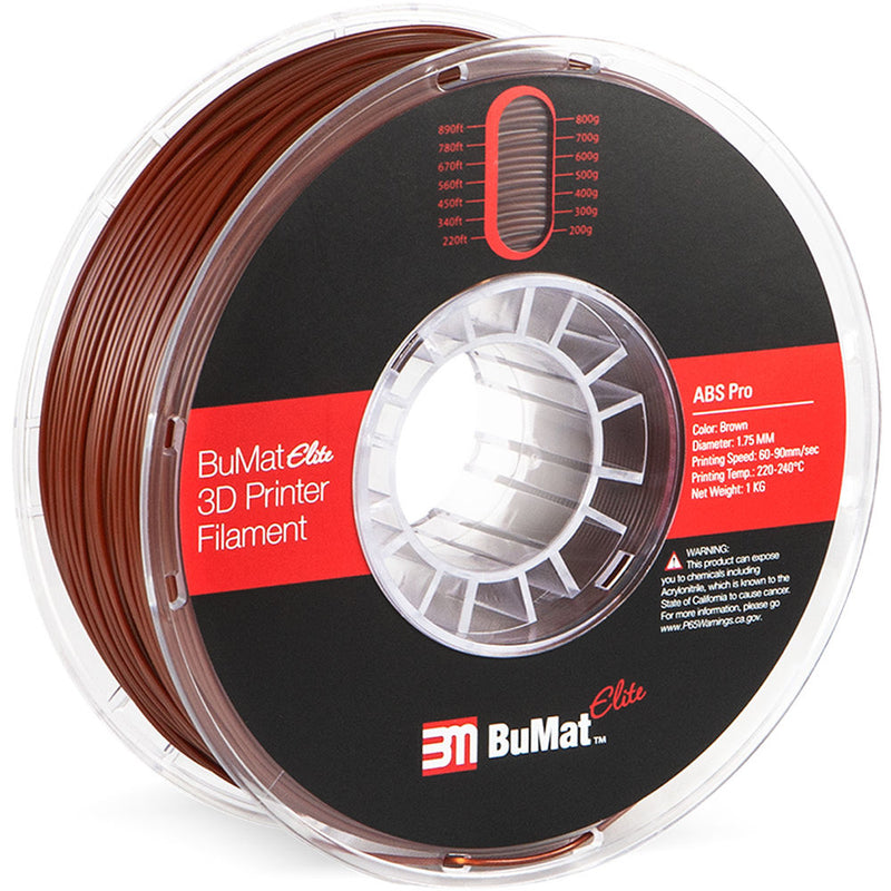 BuMat Elite Professional 1.75mm ABS Filament (Brown)