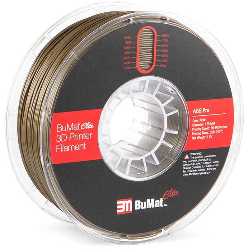 BuMat Elite Professional 1.75mm ABS Filament (Gold)