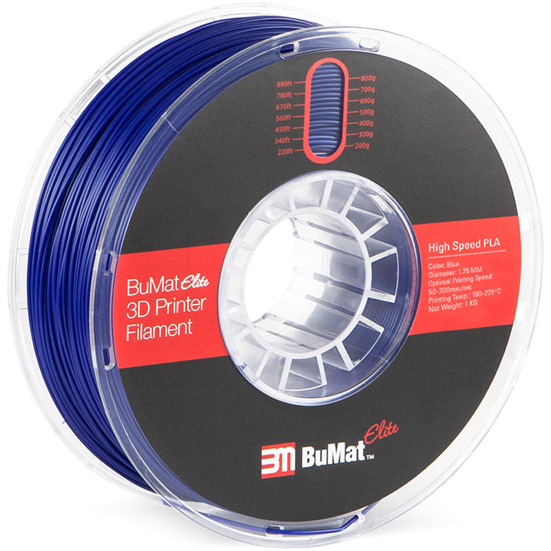 BuMat Elite 1.75mm High Speed PLA Filament (Blue)