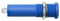 Schutzinger HSEB 3125 L NI / BL Banana Test Connector Jack Panel Mount 16 A 1 kV Nickel Plated Contacts Blue