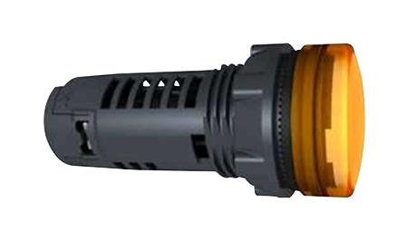 Schneider Electric XB5EVB8 LED Panel Mount Indicator Round Yellow 24 VDC 22 mm IP66 IK05 Nema 4X 13