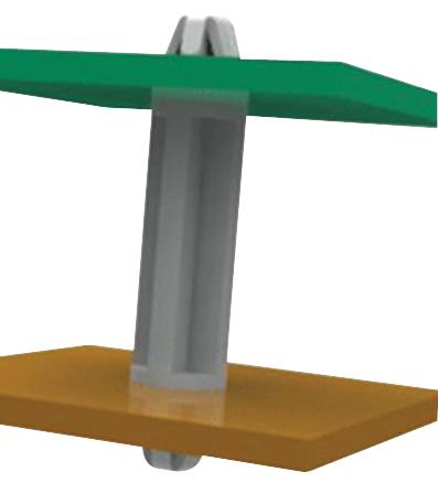 Essentra Components (FORMERLY RICHCO) DLSP-1-12M-01 PCB Support Dual Lock Nylon 12 mm Height 40 Pack