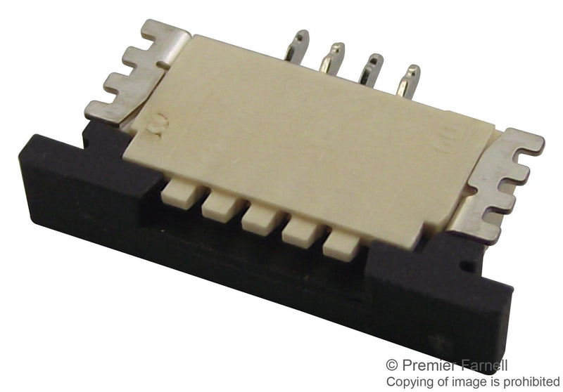 AMP - TE Connectivity 84952-4 84952-4 FFC / FPC Board Connector 1 mm 4 Contacts Receptacle Surface Mount Bottom