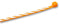 PANDUIT PLT1M-L3-10 Cable Tie, Nylon 6.6 (Polyamide 6.6), Orange / White Stripe, 102 mm, 2.5 mm, 21 mm, 18 lb