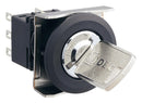 Idec LBW6K-3ST2A KEY Operated SW Dpdt 0.1A 125V 45DEG