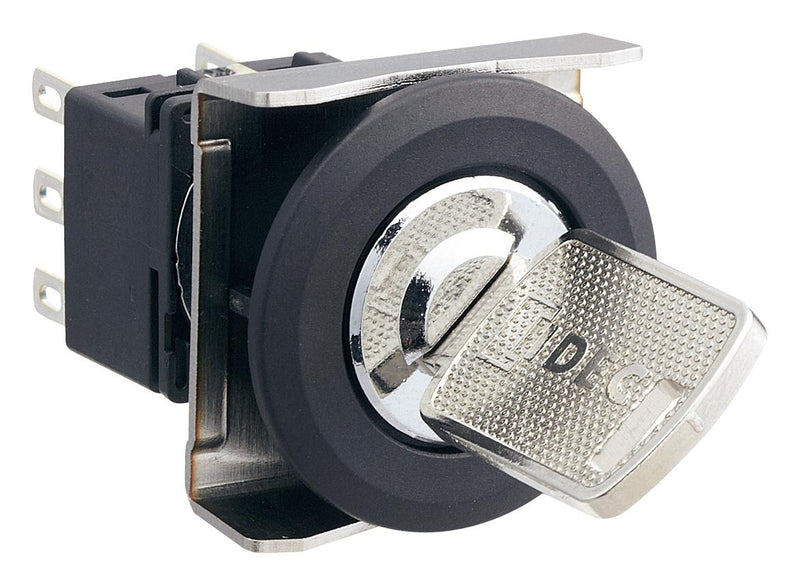 Idec LBW6K-3ST2A KEY Operated SW Dpdt 0.1A 125V 45DEG