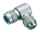 Binder 99-0422-75-07 Circular Connector 712 Series Right Angle Cable Receptacle 7 Contacts Solder Socket Threaded