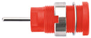 Schutzinger SEB 6448 NI / RT Banana Test Connector Jack Panel Mount 24 A 1 kV Nickel Plated Contacts Red