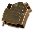 MULTICOMP MC-DVPMK9-K D Sub Backshell, Metallised, DVPMK Series, DE, 45&deg;, ABS (Acrylonitrile Butadiene Styrene) Body