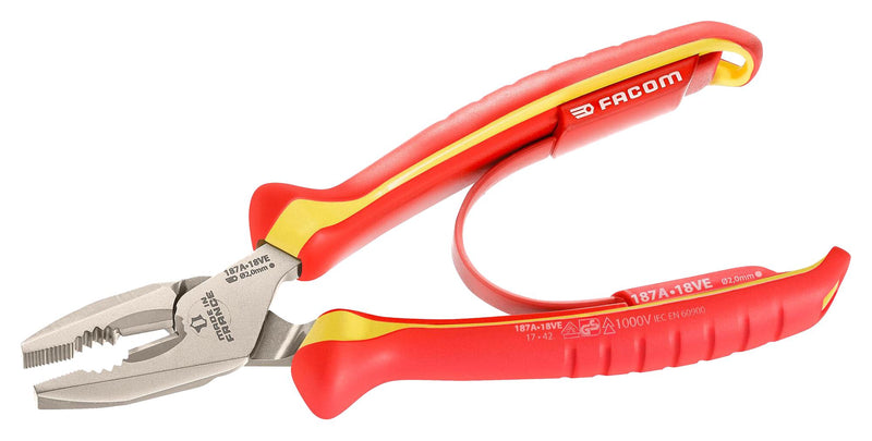 Facom 187A.18VE 187A.18VE Combination Pliers 1.8 mm Jaw Opening 185 Length New