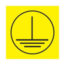 Panduit PESC-H-EC Safety Sign 13 mm Black on Yellow Warning Electrical Vinyl