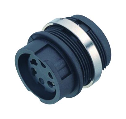 Binder 99-0620-00-06 Circular Connector 678 Series Panel Mount Receptacle 6 Contacts Solder Socket Bayonet
