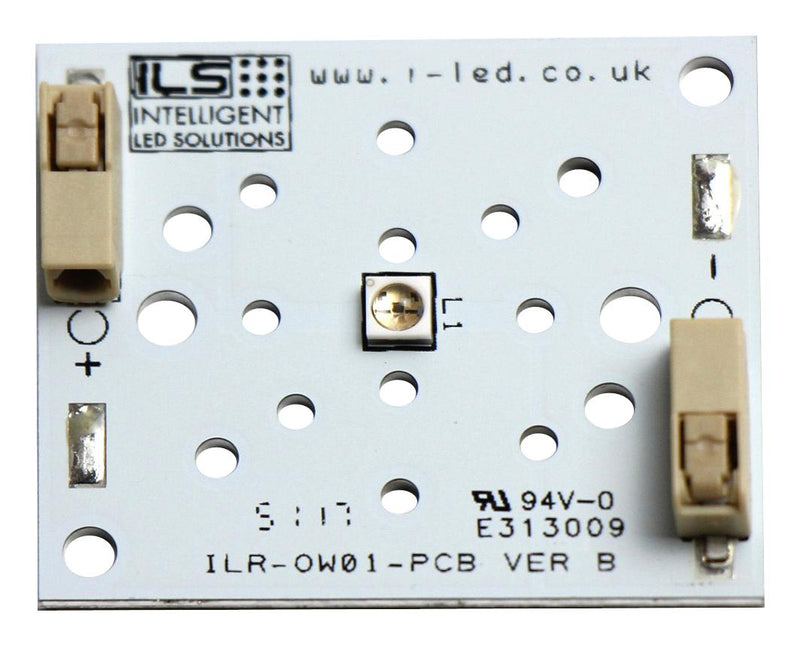 Intelligent LED Solutions ILR-OV01-O275-LS030-SC201. ILR-OV01-O275-LS030-SC201. UV Emitter Module 1 Chip 500 mA 2 W 130 &Acirc;&deg; 5 V to 6 275 nm Push-In