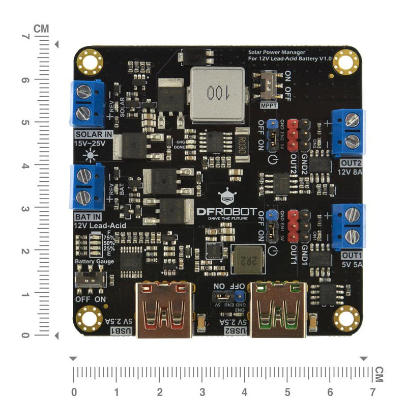 Dfrobot DFR0580 DFR0580 Solar Power Manager Module CN3767 IoT Projects&nbsp;And Renewable Energy Projects New
