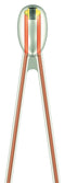 EPCOS B57541G1103F005 Thermistor, NTC, 10 kohm, B57541G1 Series, 3625 K, Through Hole, Wire Leaded