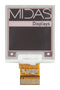 Midas MDE0154A152152RBW Display E-Paper Reflective 1.54" 152x152Pixels Black/Red on White 3.3V SPI 37.32mmx31.8mm