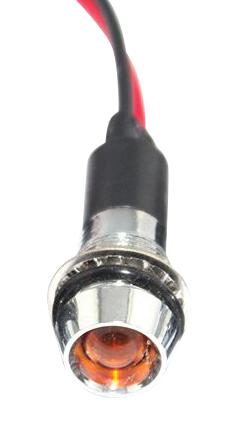 Mallory FL1M-12CW-1-Y12V LED YEL 12MM NUT 12VAC/DC STK &pound; 99AC2285