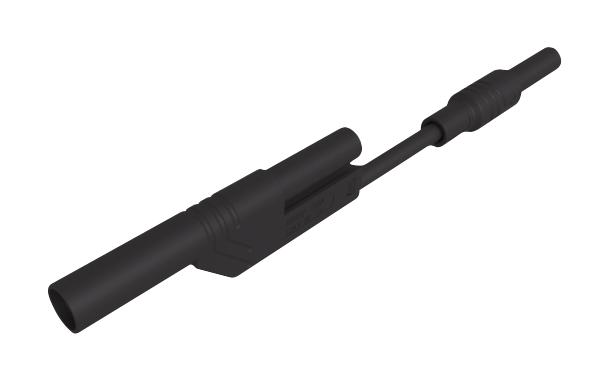 Hirschmann Test and Measurement 934212100 Banana Lead 4mm Stackable Plug Shrouded Socket 3.2 " 80 mm New