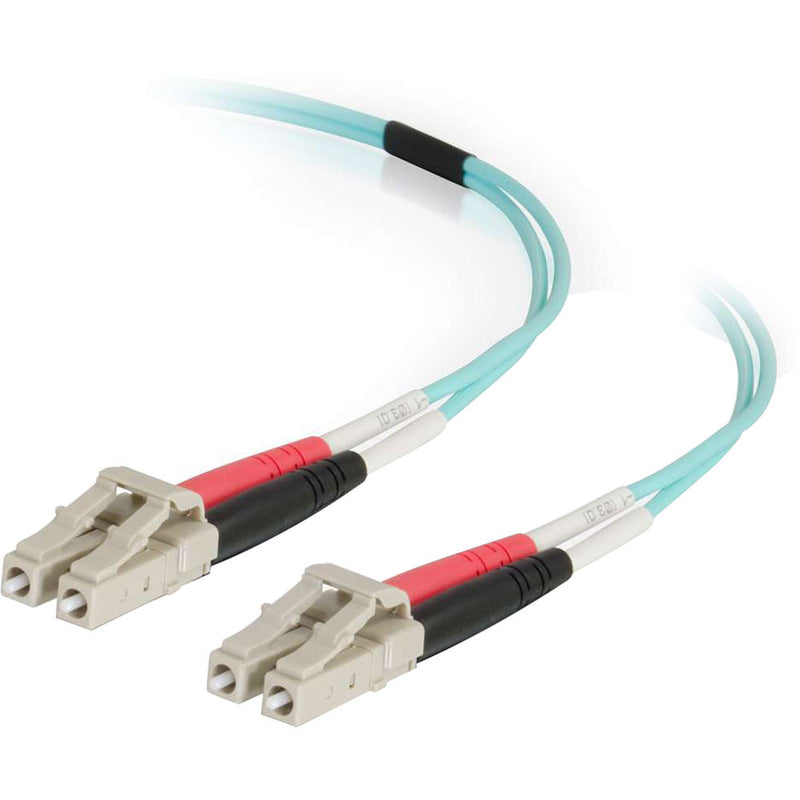 C2G 50/125 LC Male to LC Male Multimode Fiber Optic OM4 Cable (23')