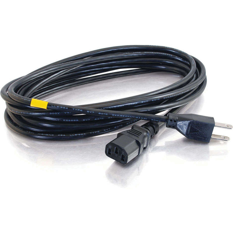C2G 18 AWG Universal Power Cord (NEMA 5-15P to IEC C13, 15')