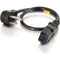C2G 18 AWG Universal Flat-Panel Power Cord NEMA 5-15P to IEC C13 (1.5')
