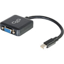 C2G 8" Mini Displayport Male To VGA Female (Black)