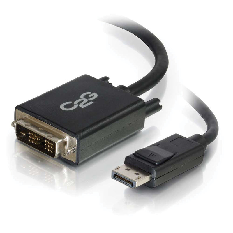 C2G DisplayPort Male to Single Link DVI-D Male Adapter Cable (3', Black)