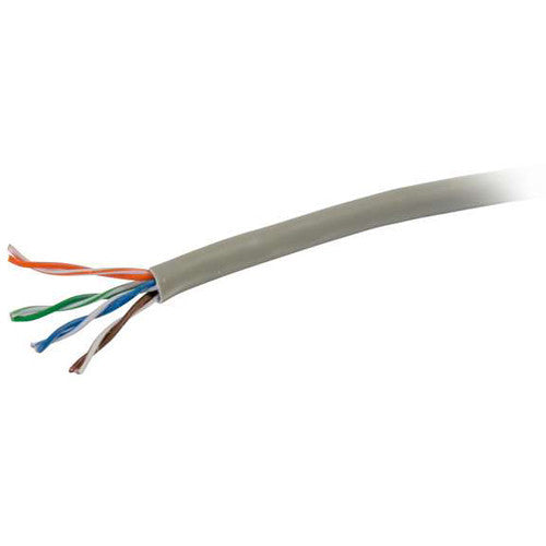 C2G CAT5e Bulk Unshielded Ethernet Network Cable with Solid Conductors (Gray, 1,000')