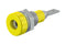 Staubli 23.0030-24 Banana Test Connector 2mm Jack Panel Mount 10 A 60 VDC Yellow