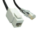 Stewart Connector BM-5AJPK007F Ethernet Cable Cat5e 2.1 m 7 ft RJ45 Plug to Jack Black New