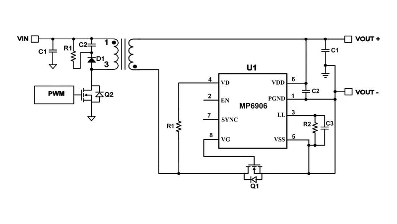 Monolithic Power Systems (MPS) MP6906GJ-P Fast Turn-Off Intelligent Rectifier 4.2V to 35V in TSOT-23-6 New