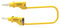 Tenma 72-13766 Test Lead 4mm Stackable Banana Plug 70 VDC 20 A Yellow 250 mm