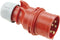 PCE 015-6 Pin & Sleeve Connector 16 A 400 V Cable Mount Plug 3P+N+E Red