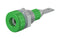 Staubli 23.0030-25 Banana Test Connector 2mm Jack Panel Mount 10 A 60 VDC Green