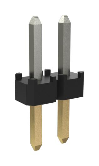 Amphenol Communications Solutions 10138654-G03-02LF. Conn Header 2POS 1ROW 2MM THT