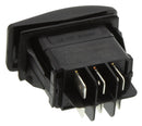 Carling Technologies VLBAS00C-AZC00-000 Rocker Switch Dpdt 15A 24V Black