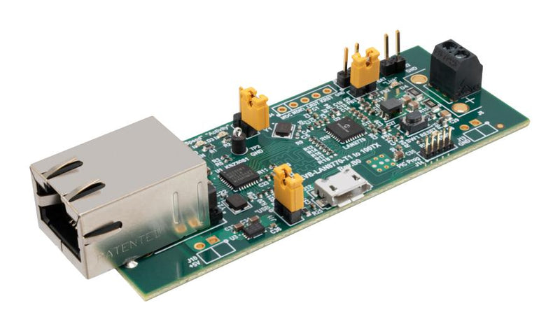 Microchip EV02N47A Evaluation Board LAN8770M Interface 100BASE-TX and 100BASE-T1 Ethernet PHY