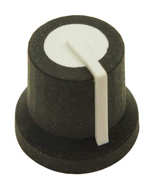 Multicomp PRO MP170822BR Knob D Shaft 6 mm Round With Indicator Line 16.2